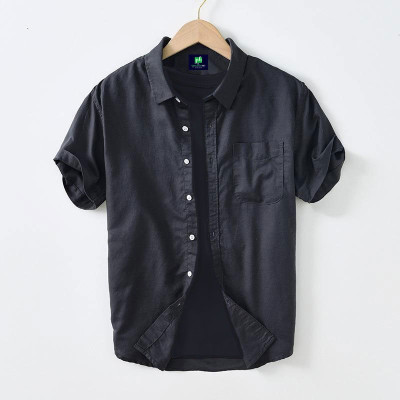 Men's Half-Sleeve Black Color Shirt. [Only Shirt]