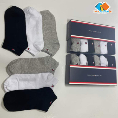 Tommy Hilfiger Ankle Socks Combo Pack (6 Pair in 1 Box)