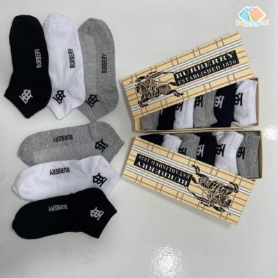 Burberry Ankle Socks Combo Pack (6 Pair in 1 Box)