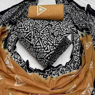 High Quality Mom  Batik Unstitched Three Pieces for Women