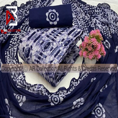 High Quality Mom  Batik Unstitched Three Pieces for Women