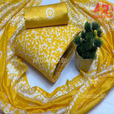 High Quality Mom  Batik Unstitched Three Pieces for Women