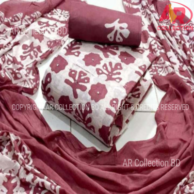 High Quality Mom  Batik Unstitched Three Pieces for Women