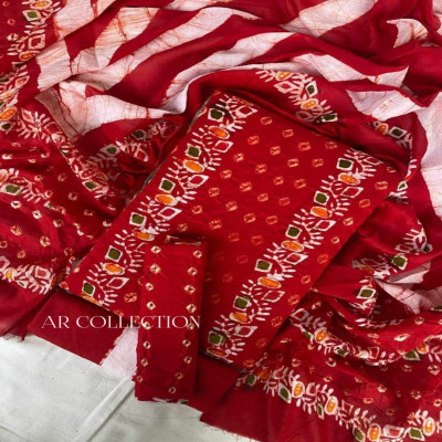 Qualityful Momtuli  Batik Unstitched Three Pieces for Women