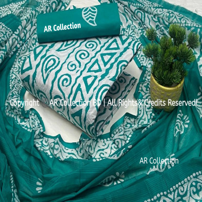 High Quality Mom  Batik Unstitched Three Pieces for Women