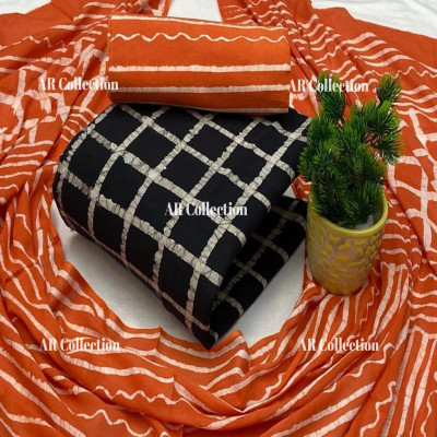 High Quality Mom  Batik Unstitched Three Pieces for Women