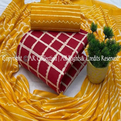 High Quality Mom  Batik Unstitched Three Pieces for Women