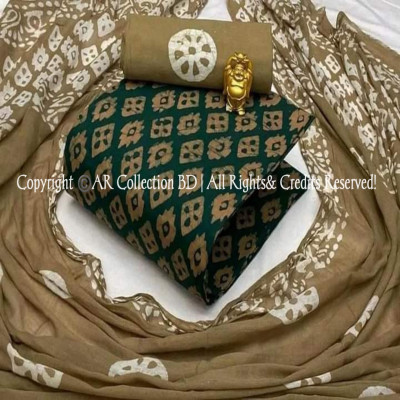 High Quality Mom  Batik Unstitched Three Pieces for Women