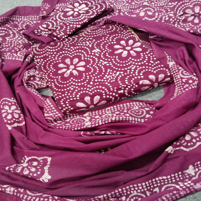 High Quality Mom  Batik Unstitched Three Pieces for Women