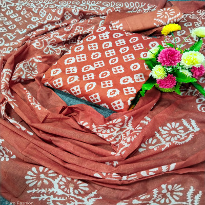 High Quality Mom  Batik Unstitched Three Pieces for Women