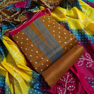 Premuim Quality Kashmiri Cotton Printed Unstitched Three Pieces for Women
