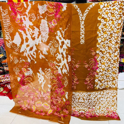 New Exclusive Kashmiri Cotton Unstitched Three Piece