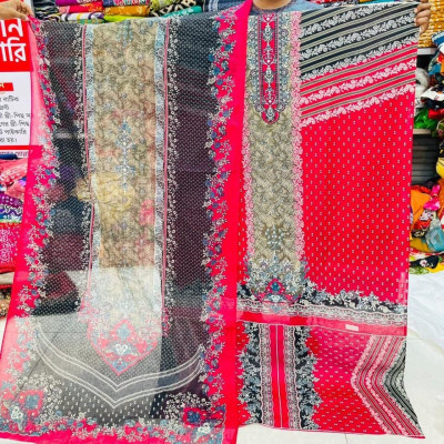 New Arrival – Pure Kashmiri Cotton Three Piece for Women