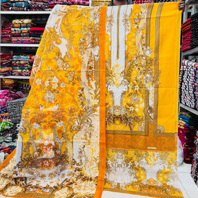 New Arrival – Pure Kashmiri Cotton Three Piece for Women