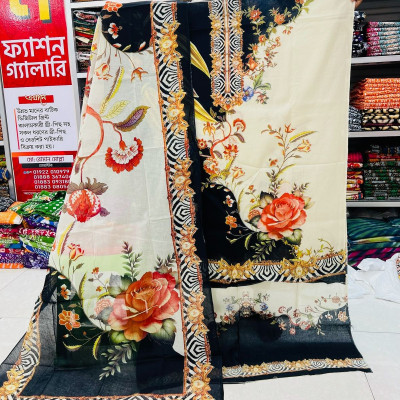 New Arrival – Pure Kashmiri Cotton Three Piece for Women