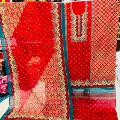 New Arrival – Pure Kashmiri Cotton Three Piece for Women