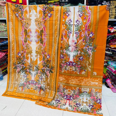 New Kashmiri Cotton Three Piece – Unstitched Dress