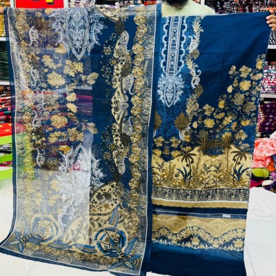 New Kashmiri Cotton Three Piece – Unstitched Dress