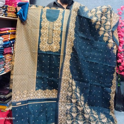 New Kashmiri Cotton Three Piece – Unstitched Dress