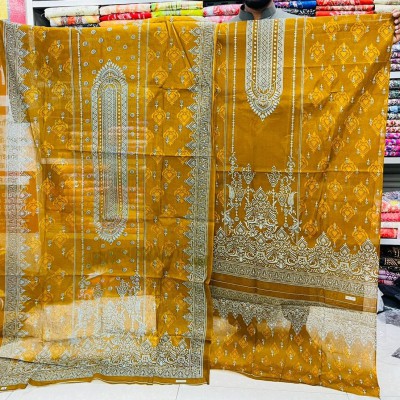 New Kashmiri Cotton Three Piece For Women