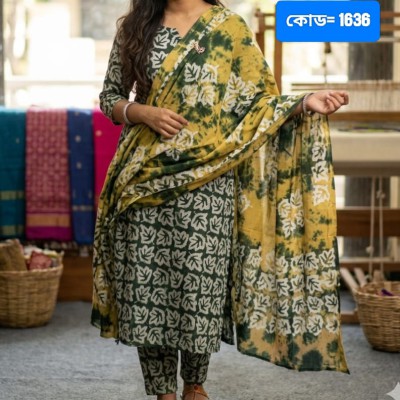 Qualityful  Batik Unstitched Three Pieces for Women