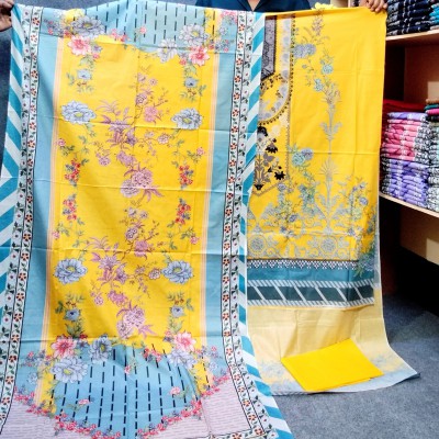 High Quality Jom Jom Luxury Unstitched Dress for Women