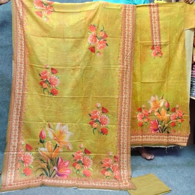 100% Cotton, Ari Digital Printed Three Piece For Women