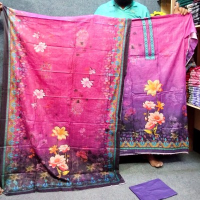 100% Cotton, Ari Digital Printed Three Piece For Women4