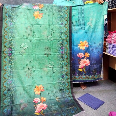 100% Cotton, Ari Digital Printed Three Piece For Women