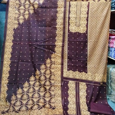 New Kashmiri Cotton Three Piece – Unstitched Dress