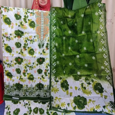 New Kalamkari 100% Cotton Three Piece For Women