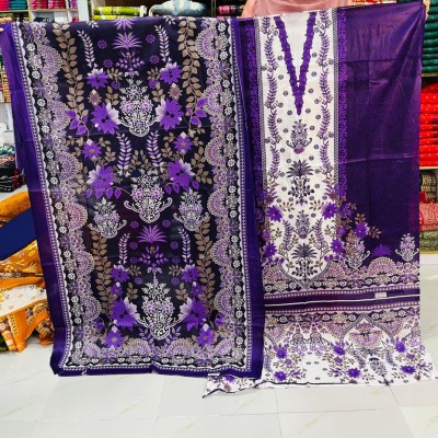 New Kalamkari 100% Cotton Three Piece For Women