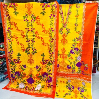 New Kalamkari 100% Cotton Three Piece For Women