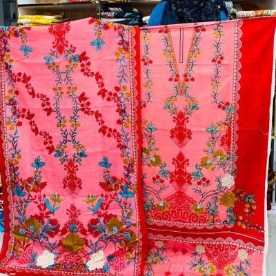 New Kalamkari 100% Cotton Three Piece For Women