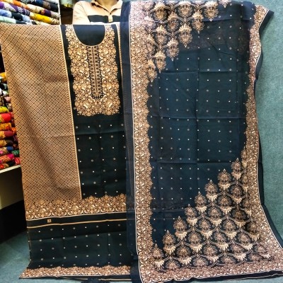 New Kashmiri Cotton Three Piece – Unstitched Dress
