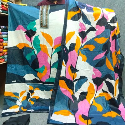 New Kalamkari 100% Cotton Three Piece For Women