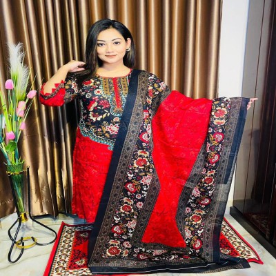 New Arrival – Pure Kashmiri Cotton Three Piece for Women