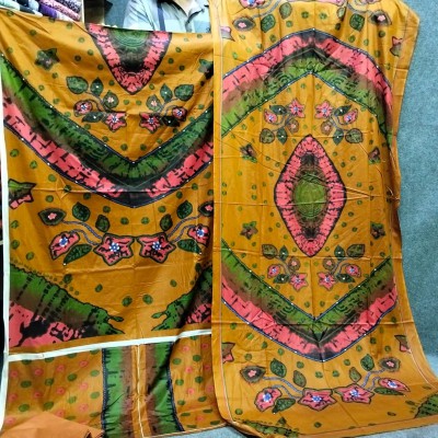 New Kalamkari 100% Cotton Three Piece For Women