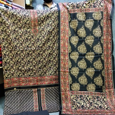 New Kashmiri Cotton Three Piece For Women